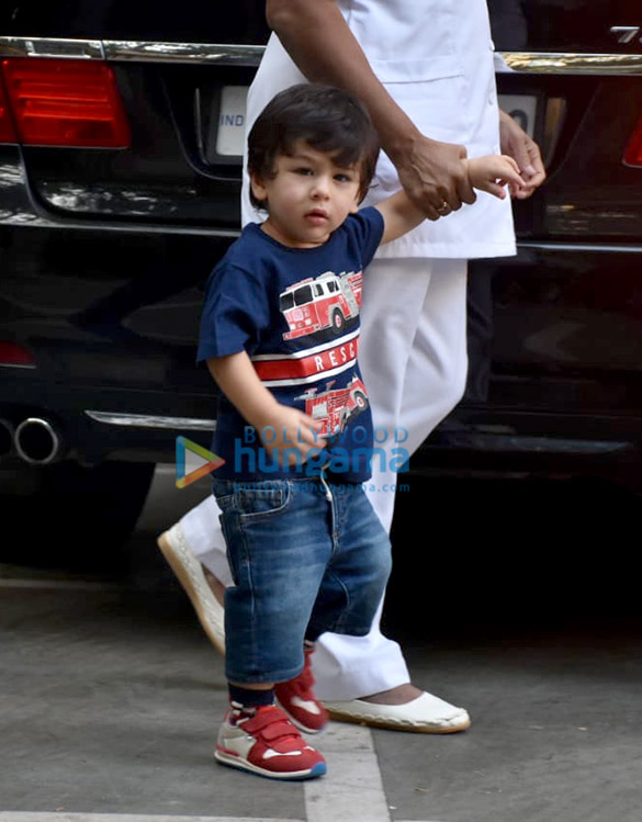 Taimur Ali Khan and Tusshar Kapoor’s son Laksshya spotted in Bandra