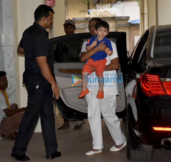 Taimur Ali Khan spotted at his playschool Taimur Ali Khan spotted at his playschool