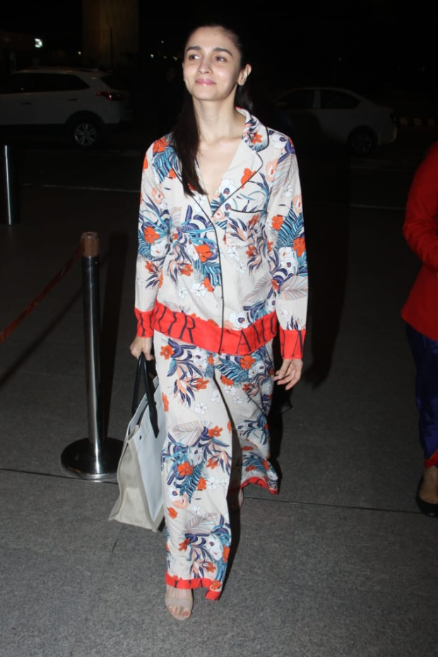 Alia Bhatt in a Gucci silk night suit 