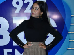 Amrita Rao snapped at the 92.7 Big FM office