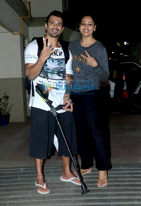 Karan Singh Grover and Bipasha Basu snapped at their residence on her birthday
