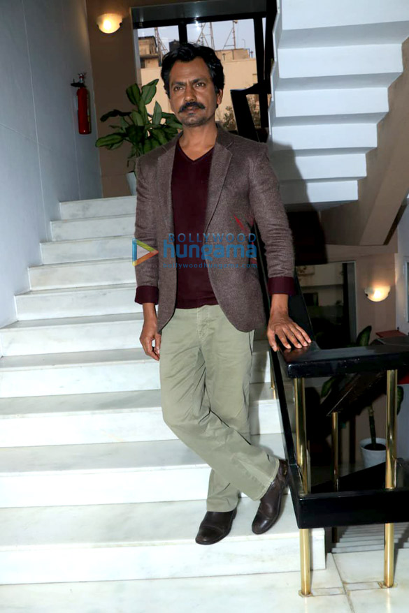 Nawazuddin Siddiqui and Amrita Rao snapped during Thackeray interviews at Sun N Sand in Juhu