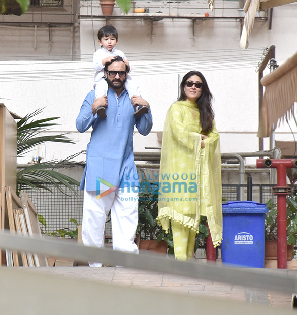 Saif Ali Khan, Kareena Kapoor Khan and Taimur Ali Khan spotted for flag hoisting on Republic Day 2019