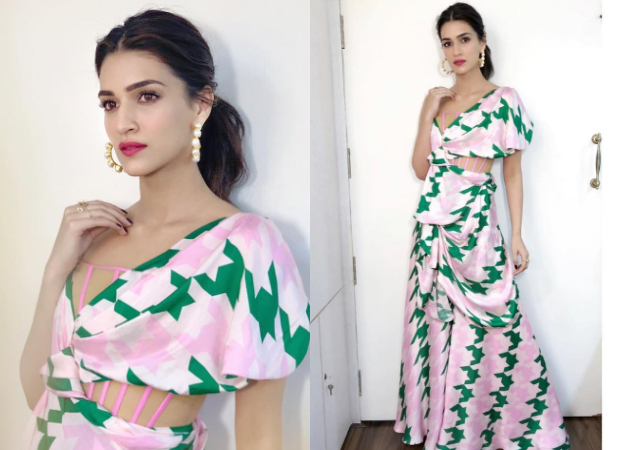 Slay or Nay: Kriti Sanon in an INR 55,000/ Papa Don't Preach by Shubhika  jumpsuit for Luka Chuppi promotions : Bollywood News - Bollywood Hungama