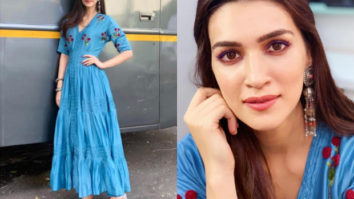 Slay or Nay: Kriti Sanon in Rs. 23,000/- dress from The Right Cut and INR 3,200/- Needledust juttis for Luka Chuppi promotions