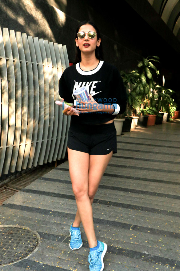 Sonal Chauhan and Sooraj Pancholi spotted at the gym in Juhu Sonal Chauhan and Sooraj Pancholi spotted at the gym in Juhu