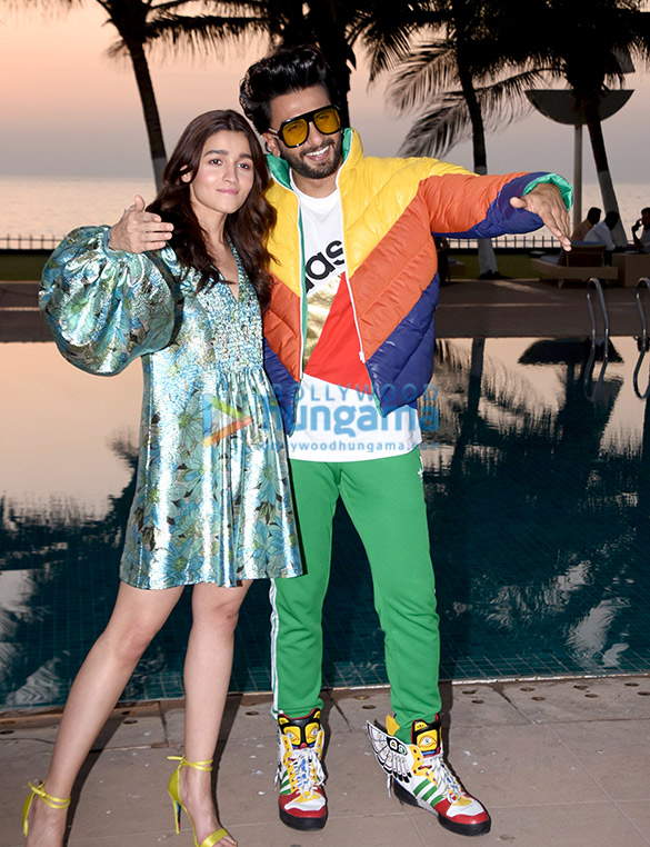 Alia Bhatt and Ranveer Singh snapped promoting their film ‘Gully Boy’ at Novotel, Juhu Alia Bhatt and Ranveer Singh snapped during promotions of 'Gully Boy' at Novotel, Juhu