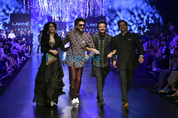 Janhvi Kapoor, Ranveer Singh, Anil Kapoor and others walk the ramp at Lakme Fashion Week Summer/ Resort 2019 – Day 4
