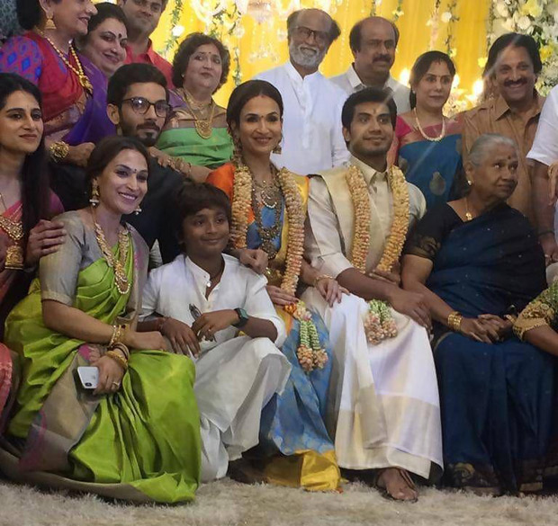 FIRST PICS – Rajinikanth hosts a pre-wedding reception for daughter