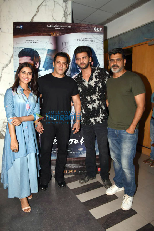 Salman Khan, Pranutan Bahl, Zaheer Iqbal, Kajol and others grace the special screening of ‘Notebook’ at Sunny Super Sound in Juhu