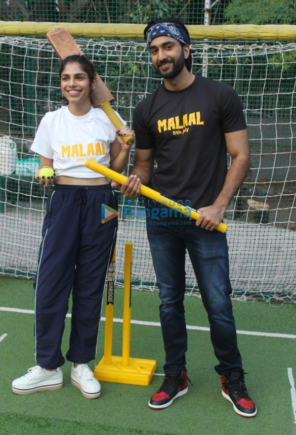 Photos: Meezaan Jaffrey and Sharmin Segal spotted promoting their film ’Malaal’
