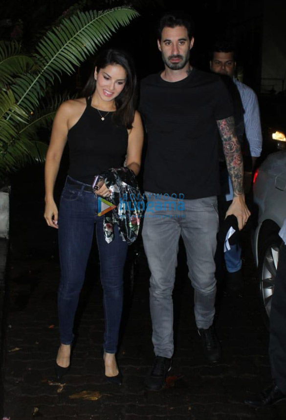 Photos Sunny Leone and Daniel Weber spotted at Bayroute in Juhu (4)