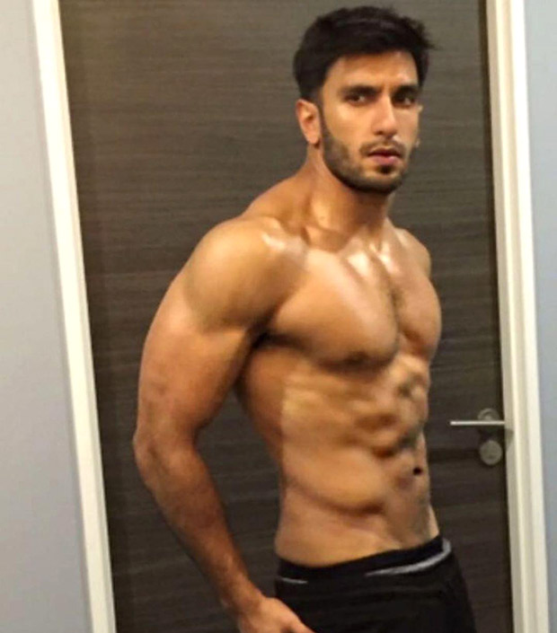 Hotness Ranveer Singh Flaunts His Chiselled Physique In This Shirtless Photo Bollywood News 