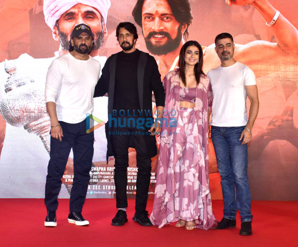 Photos: Suniel Shetty and Kichcha Sudeepa grace the trailer launch of Pehlwaan