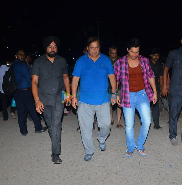 Photos: Varun Dhawan, David Dhawan and Anjini Dhawan snapped at the Versova jetty