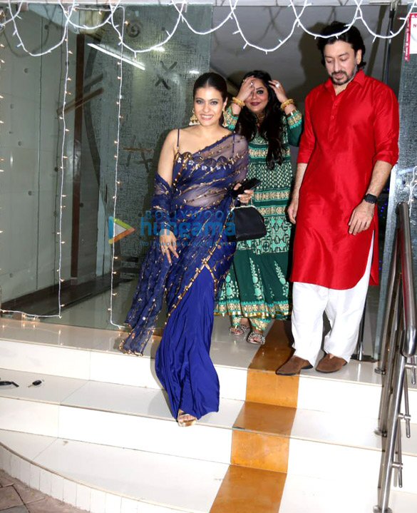 Photos: Kajol and Sophie Choudry snapped at Mallika Bhatt’s Diwali bash