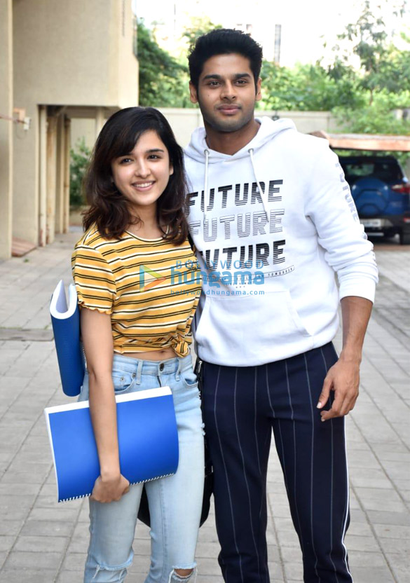 Photos: Abhimanyu Dassani and Shirley Setia snapped at Sabbir Khan’s office