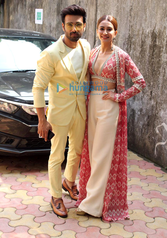 Photos: Pulkit Samrat and Kriti Kharbanda spotted at Zee office in Andheri