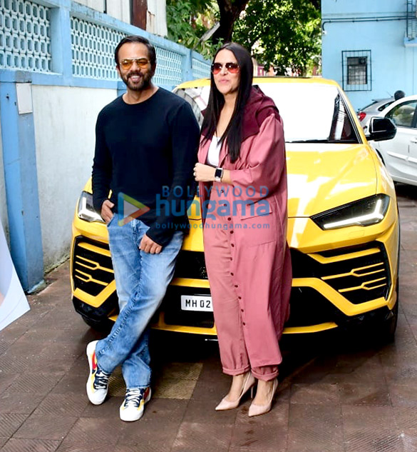 Photos: Rohit Shetty and Neha Dhupia snapped on sets of the show No Filter Neha – Season 4 Photos: Rohit Shetty and Neha Dhupia snapped on sets of the show No Filter Neha – Season 4