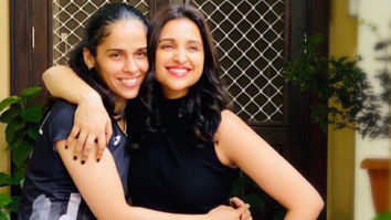 REEL AND REAL: Parineeti Chopra poses with Saina Nehwal a month before she begins shoot for the biopic
