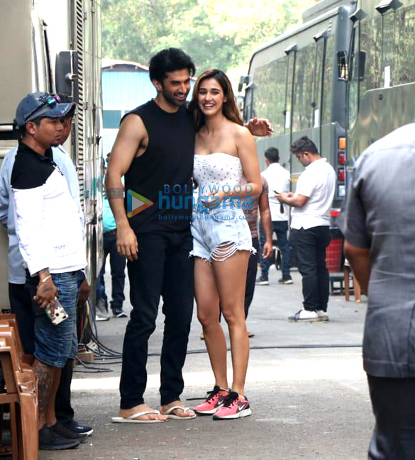 Photos Disha Patani And Aditya Roy Kapur Snapped On The Sets Of Malang