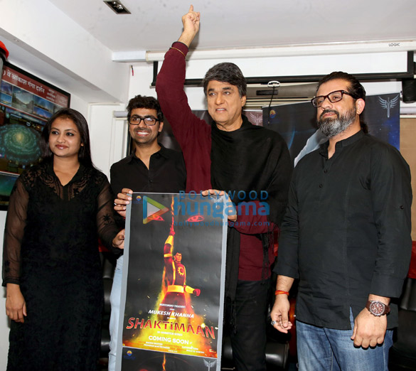 Photos: Mukesh Khanna graces the poster launch of the 3D animated series Shaktimaan