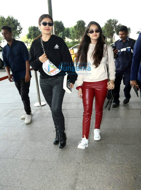 Photos: Raveena Tandon, Sophie Choudry and Geeta Basra snapped at the airport