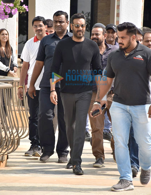 Photos: Ajay Devgn and Sayani Gupta snapped at Sun N Sand in Juhu