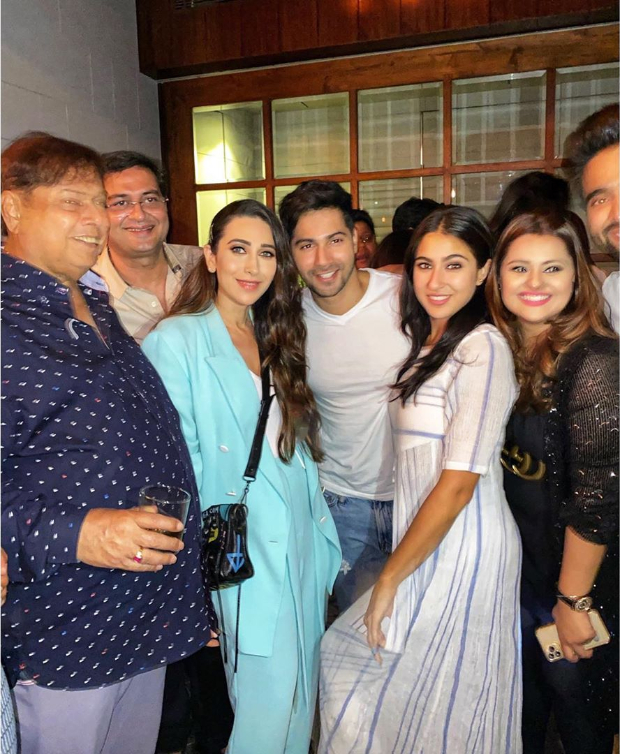 Sara Ali Khan Xnxx Com - Varun Dhawan and Sara Ali Khan strike a pose with original Coolie No 1 girl  Karisma Kapoor at wrap up party : Bollywood News > Mr Jatt Dj Com