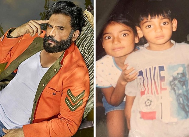 Suniel Shetty posts a cute childhood photo of Athiya and Ahan Shetty, calling them holy and satan!