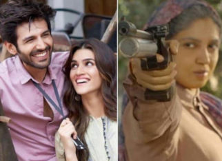 Kartik Aaryan has the perfect poster for Pati Patni Aur Woh sequel featuring Kriti Sanon and Bhumi Pednekar Kartik Aaryan has the perfect poster for Pati Patni Aur Woh sequel featuring Kriti Sanon and Bhumi Pednekar