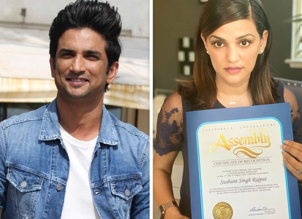 On Independence Day, Sushant Singh Rajput recognised for his contribution to cinema by the California State Assembly 