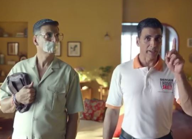 Akshay Kumar's plays a double role in his latest ad which was shot before he left for UK 