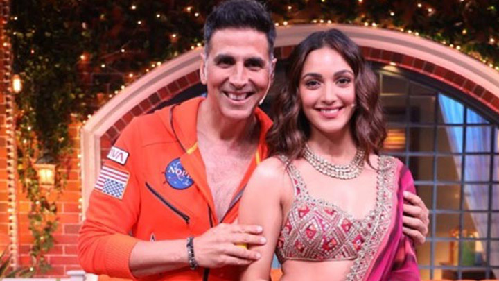 Akshay Kumar and Kiara Advani at The Kapil Sharma Show