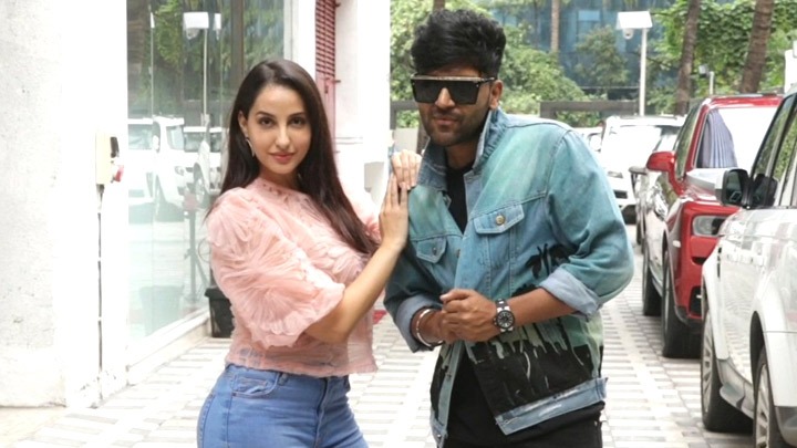 Guru Randhawa and Nora Fatehi spotted at T-Series office - Bollywood