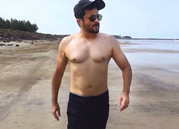 Anil Kapoor shares shirtless pictures of him walking on the beach