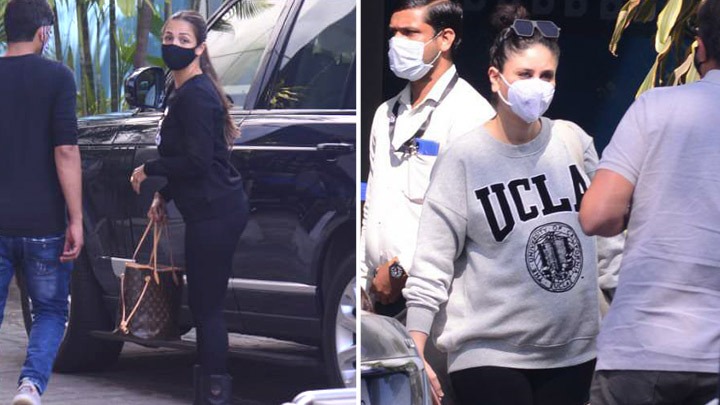 Malaika Arora and Kareena Kapoor Khan spotted at private terminal
