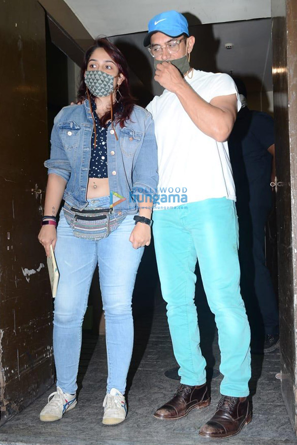 Photos: Aamir Khan and Ira Khan snapped at PVR in Juhu