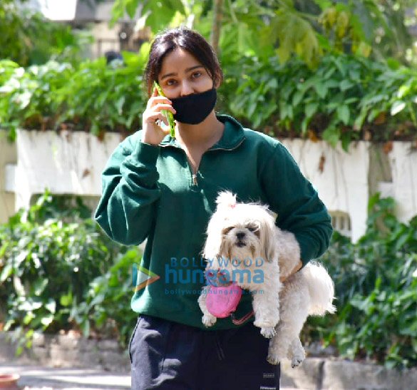 Photos: Neha Sharma spotted with her pet out and about in Mumbai