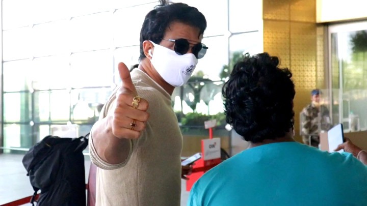 Sonu Sood spotted at Airport Sonu Sood spotted at Airport