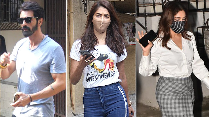 Arjun Rampal, Pooja Hegde and Bhumi Pednekar spotted at Bandra