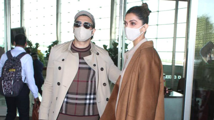 Ranveer Singh & Deepika Padukone spotted at Airport