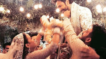 Inside pics: From Varun Dhawan’s entry on a bike to the varmala ceremony, check out pictures from Varun and Natasha Dalal’s wedding