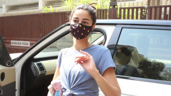 Ananya Pandey spotted outside yoga class in Bandra