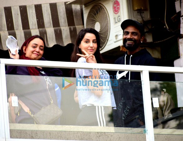 Photos: Nora Fatehi spotted at Remo D’Souza’s office in Andheri