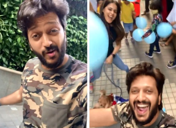 Riteish Deshmukh and Genelia D'souza celebrate their pet dog's birthday with viral 'Pawri Ho Rahi Hai' trend 