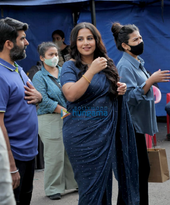Photos: Vidya Balan snapped at Filmcity