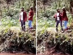 Behind The Scenes: Kriti Sanon mock-pushes Varun Dhawan during a scene in Bhediya, saves him in time Behind The Scenes Kriti Sanon mock-pushes Varun Dhawan during a scene in Bhediya, saves him in time