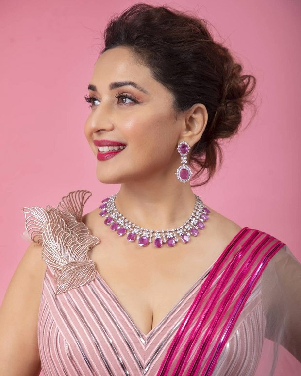 Download Madhuri Dixit looks pretty in blush pink Amit Aggarwal ...