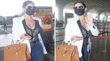 Nora Fatehi pairs semi sheer lacy corset with skinny denims, carries Hermès Birkin bag worth Rs. 7 lakhs
